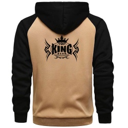 RAGLAN SLEEVES ZIP HOODIE:-