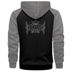 RAGLAN SLEEVES ZIP HOODIE:-