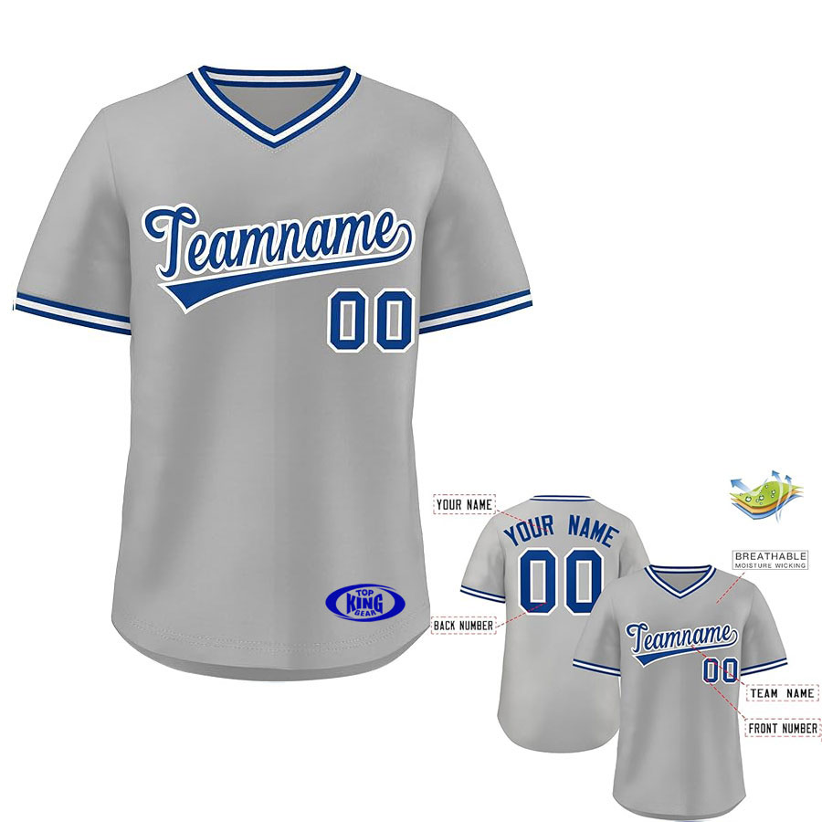 V-NECK BASEBALL JERSEY:-