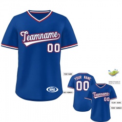 V-NECK BASEBALL JERSEY:-