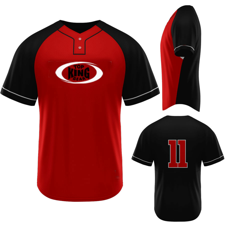 CUSTOM 2 Button BASEBALL JERSEY:-