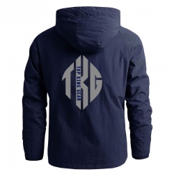 Men Windbreaker Hooded Jackets:-