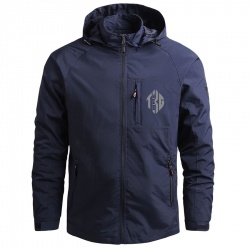 Men Windbreaker Hooded Jackets:-