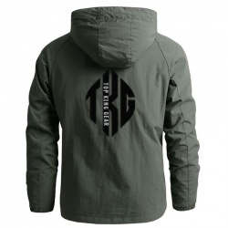 Men Windbreaker Hooded Jackets:-