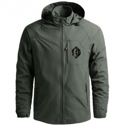 Men Windbreaker Hooded Jackets:-