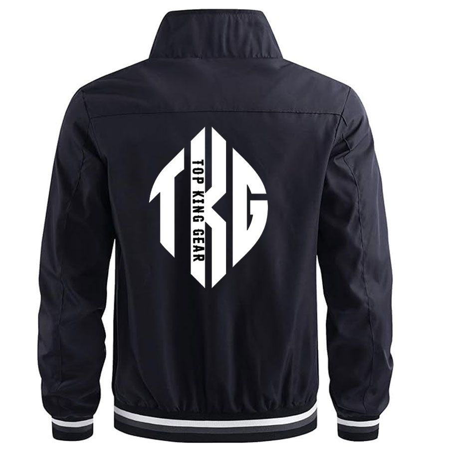 Men Lightweight Bomber Jacket Zip Up with Pockets:-