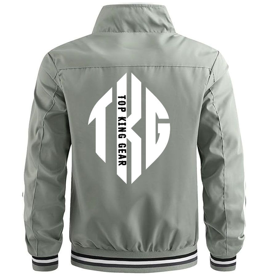 Men Lightweight Bomber Jacket Zip Up with Pockets:-