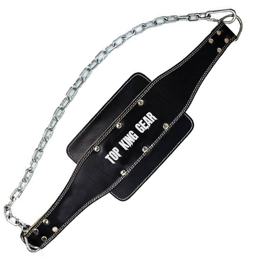 Leather Dipping Belt With Chain:-