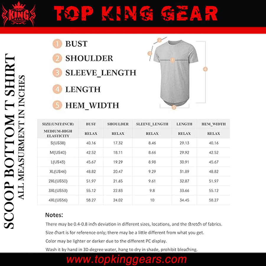 Crewneck Scoop Bottom Design T-Shirts: