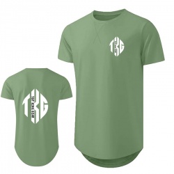 Crewneck Scoop Bottom Design T-Shirts: