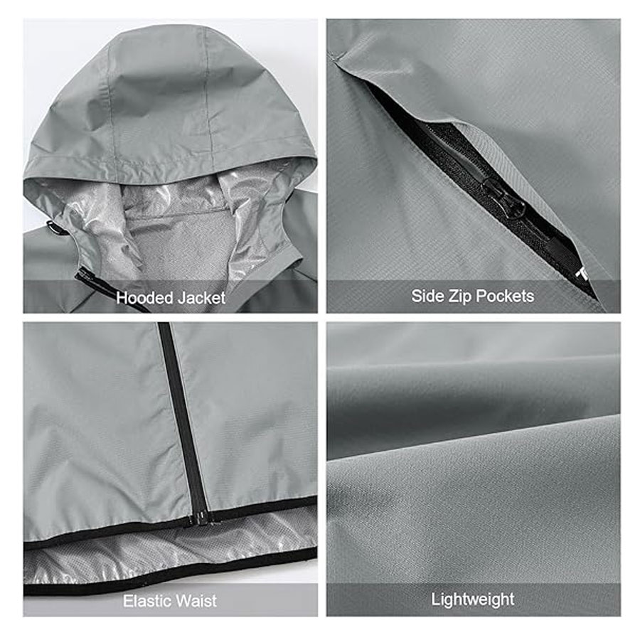 Men Lightweight Packable Thin Rain Coat:-