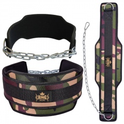 Green Camo Dipping Gym Belt:-