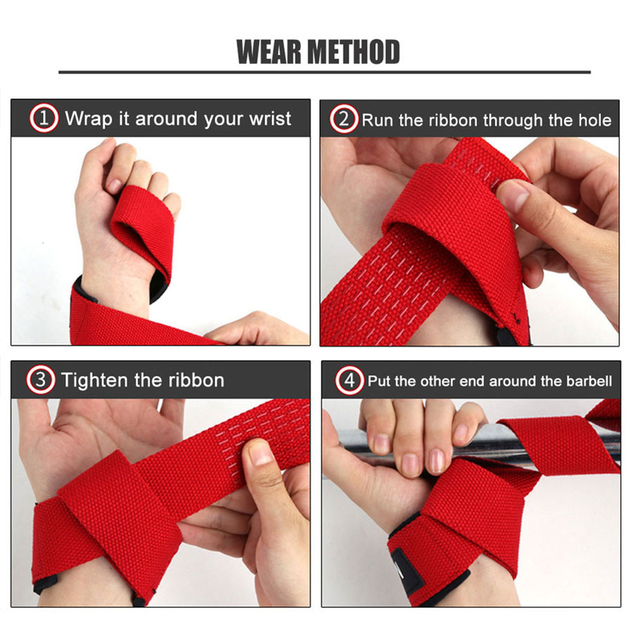 Weightlifting Non-slip Silicone Wrist Straps:-