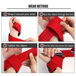Weightlifting Non-slip Silicone Wrist Straps:-