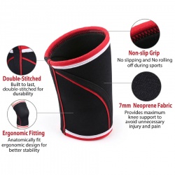 7MM Neoprene Power Lifting Gym Knee Supports:-