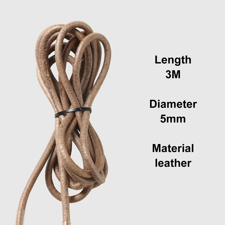 Adjustable Fitness Workout Leather Skipping Rope:-