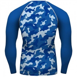 Long Sleeves Camo Design Sublimation Compression Rash Guard:-
