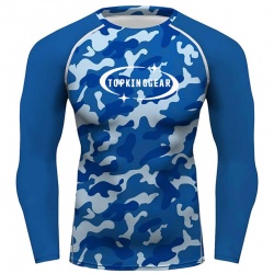Long Sleeves Camo Design Sublimation Compression Rash Guard:-