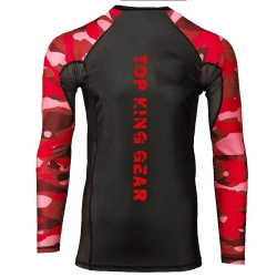 Sublimation Camo Long Sleeves Contrast Body Compression Rash Guard:-