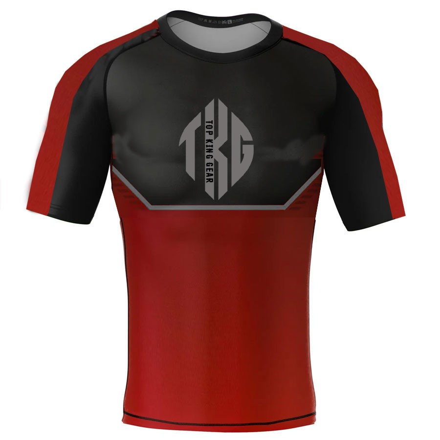 New Top King Gear Sublimation MMA Rash Guards:-