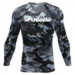 Camo Design Compression Rash Guard:-