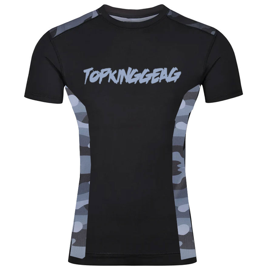 New TopKingGear Camo Panels Compression Rash Guard:-