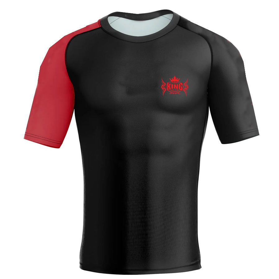 MMA Raglan Sleeve Compression Rash Guard:-