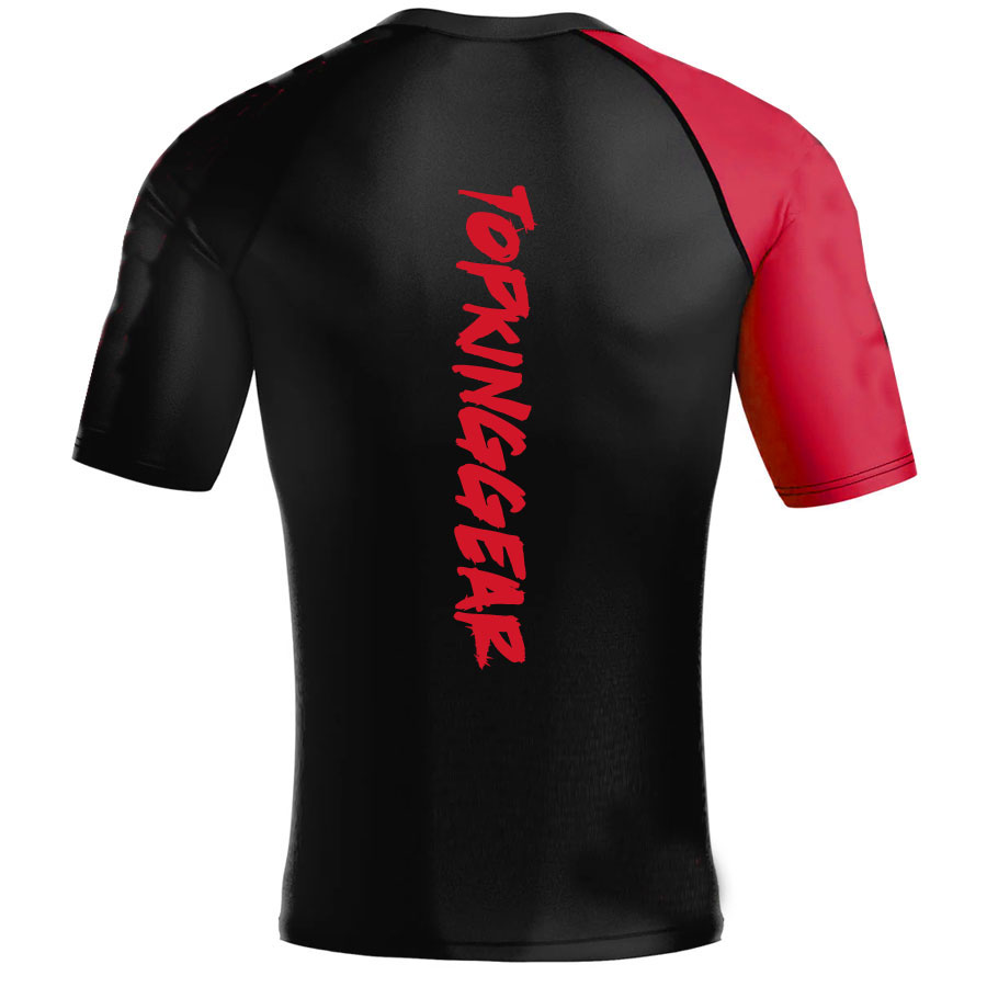 MMA Raglan Sleeve Compression Rash Guard:-