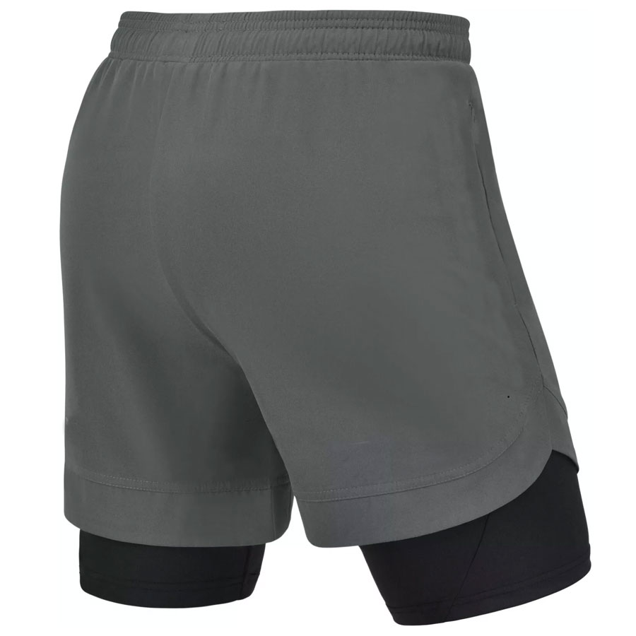 Compression Running Double Layer Shorts:-