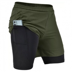 Compression Running Double Layer Shorts:-