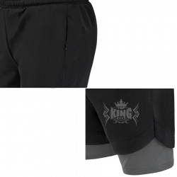 Compression Running Double Layer Shorts:-