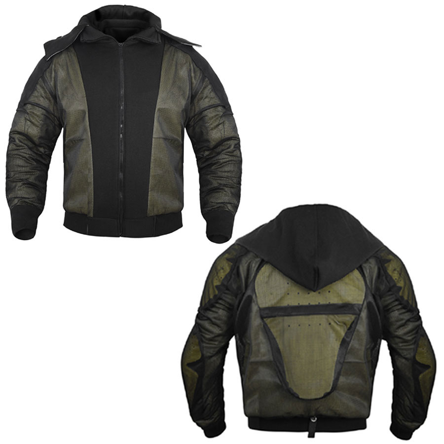 Motorbike Armour Hoodie Jacket:-