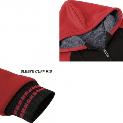 Raglan Sleeve Sherpa Hooded Fleece Jackets:-