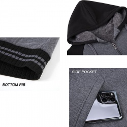 Raglan Sleeve Sherpa Hooded Fleece Jackets:-