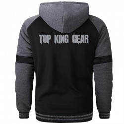 Raglan Sleeve Sherpa Hooded Fleece Jackets:-