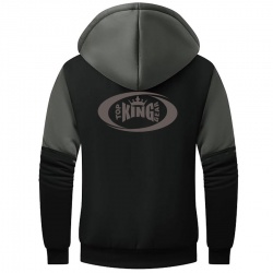 Full Zip Up Thick Sherpa Lined Hoodie Jacket:-