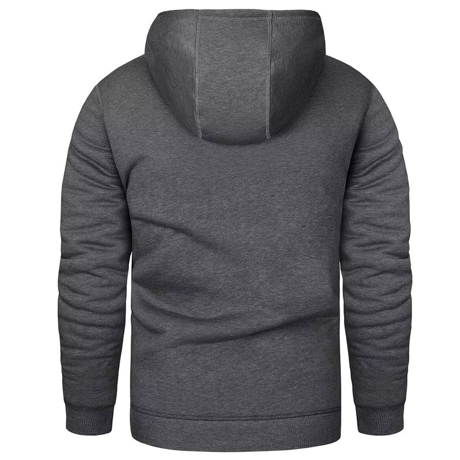 Men Pullover Sherpa Lined Hoodie Jacket:-