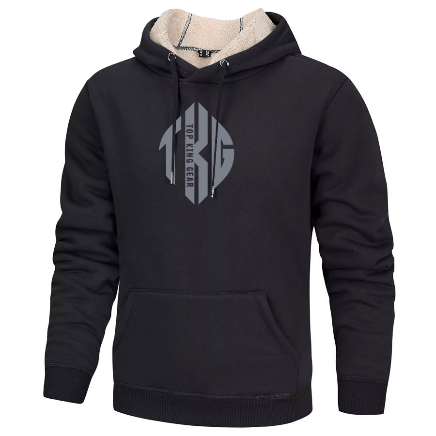 Sherpa Fleece Lined Pullover Hoodies Jackets:-