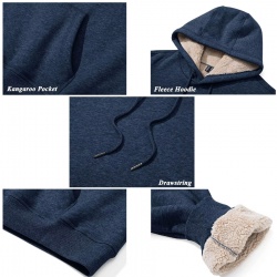 Sherpa Fleece Lined Pullover Hoodies Jackets:-