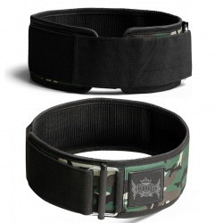 4 Inch Camo Print Neoprene Quick Locking Weightlifting Belt:-