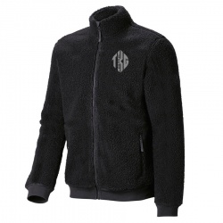 SHERPA  FLEECE STAND COLLAR JACKET:-