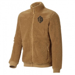 SHERPA  FLEECE STAND COLLAR JACKET:-