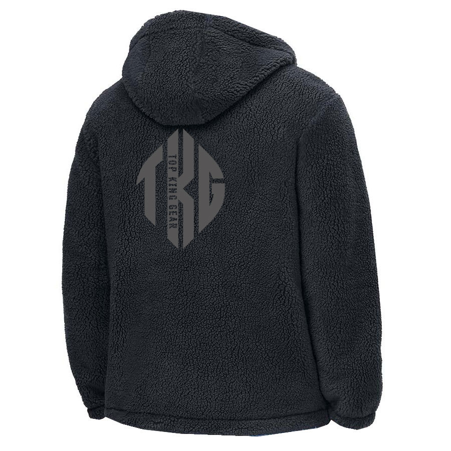 Casual Warm sherpa Fleece Hooded Jacket:-