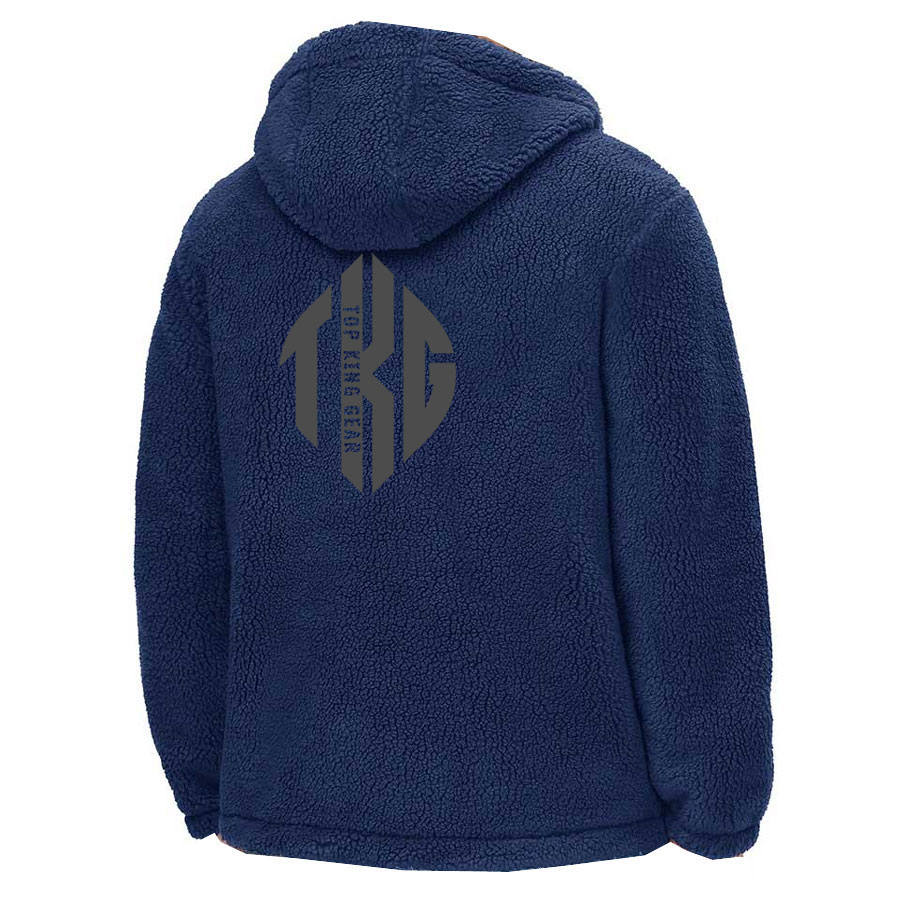 Casual Warm sherpa Fleece Hooded Jacket:-