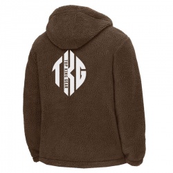 Casual Warm sherpa Fleece Hooded Jacket:-