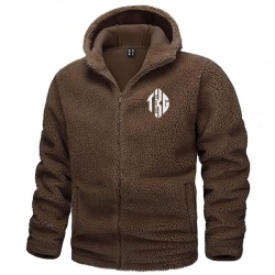 Casual Warm sherpa Fleece Hooded Jacket:-