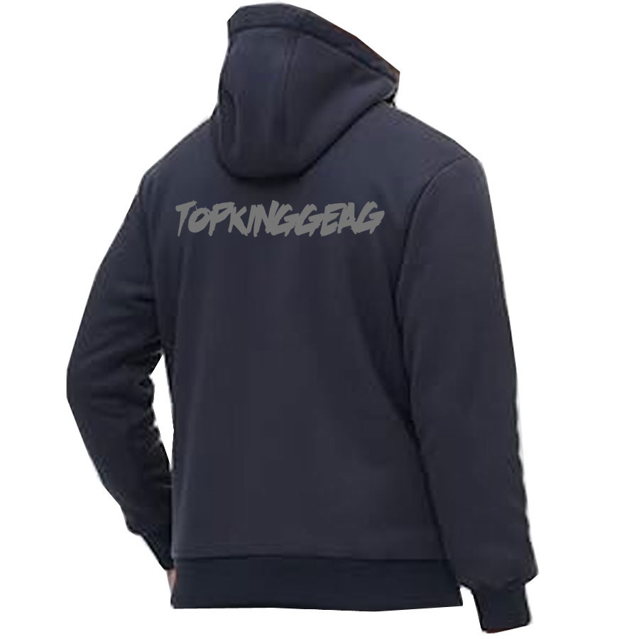 Sherpa Fleece Lined Zip Up Hooded Jacket:-