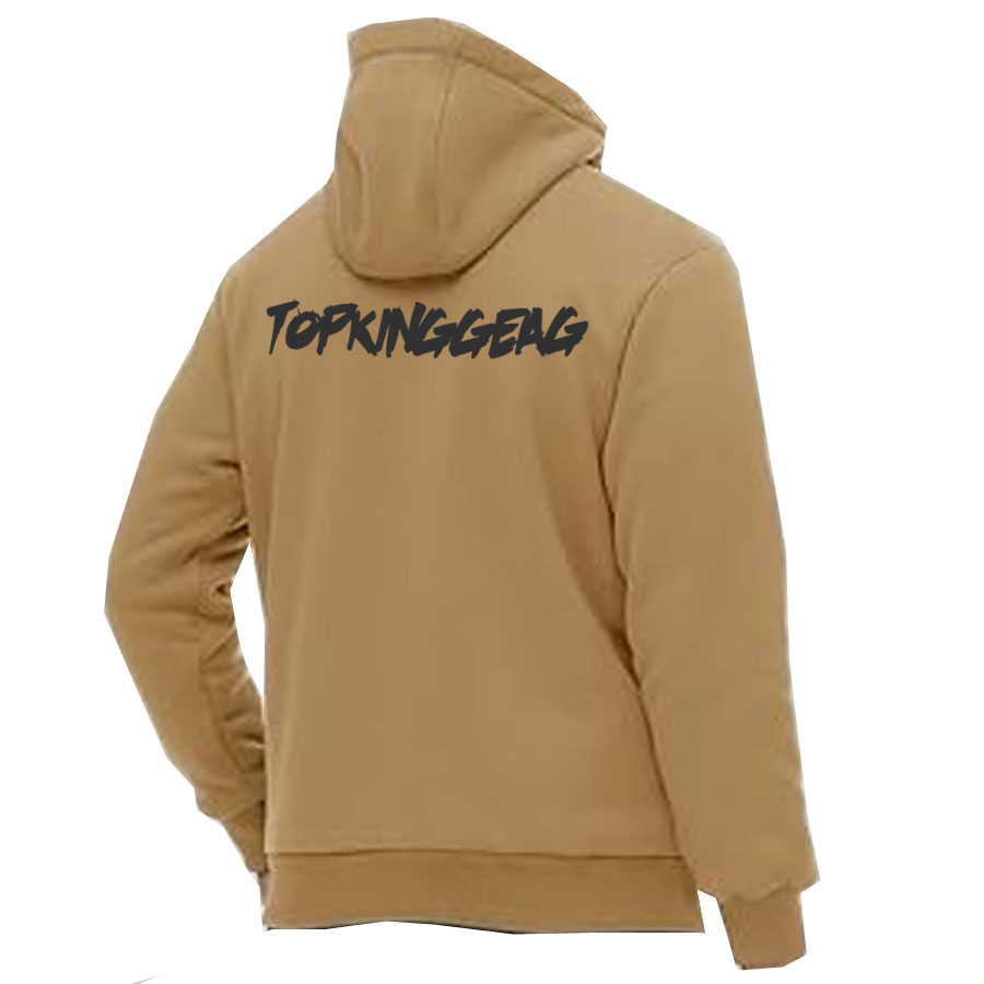Sherpa Fleece Lined Zip Up Hooded Jacket:-