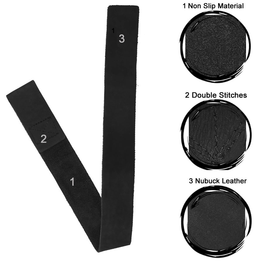 LEATHER WEIGHT LIFTING GYM STRAPS:-