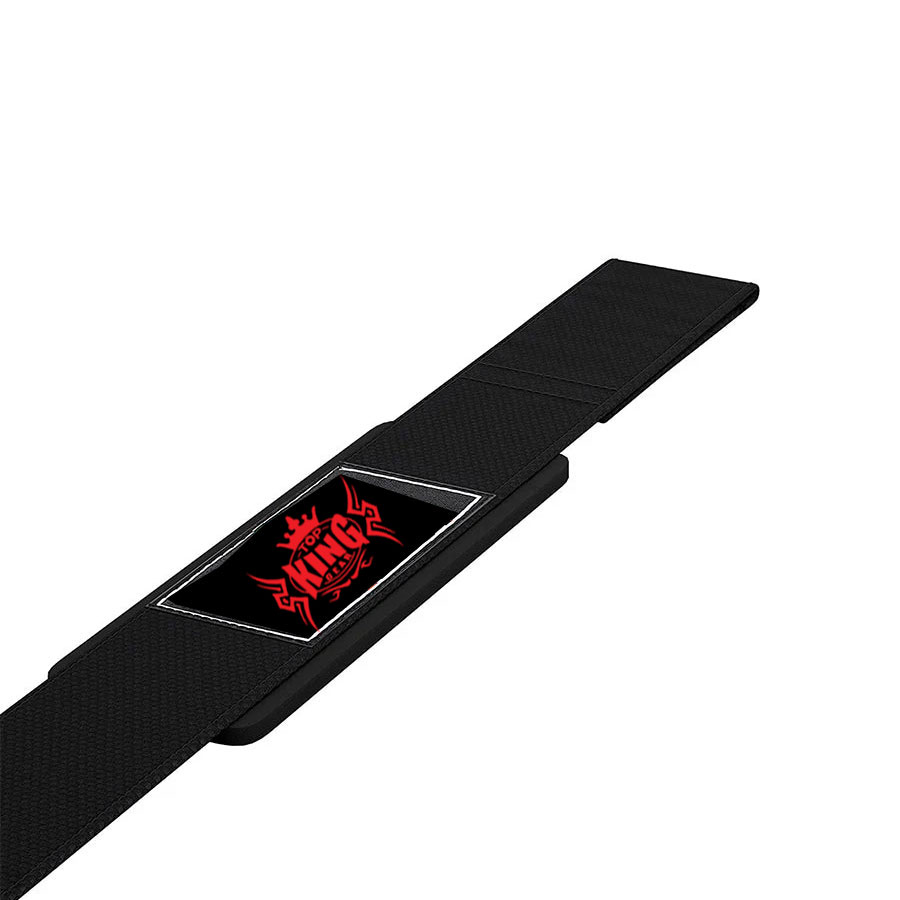 Black Weightlifting Training Gym Wrist Straps:-